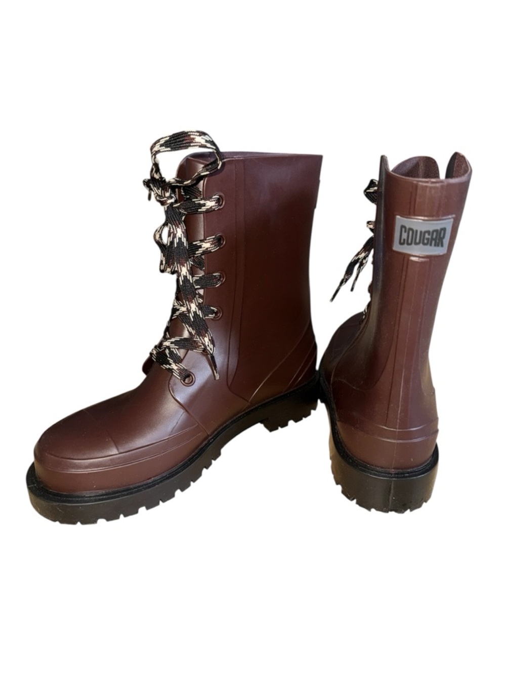 COUGAR Women's Brown Lace-Up Waterproof Boot Brand New